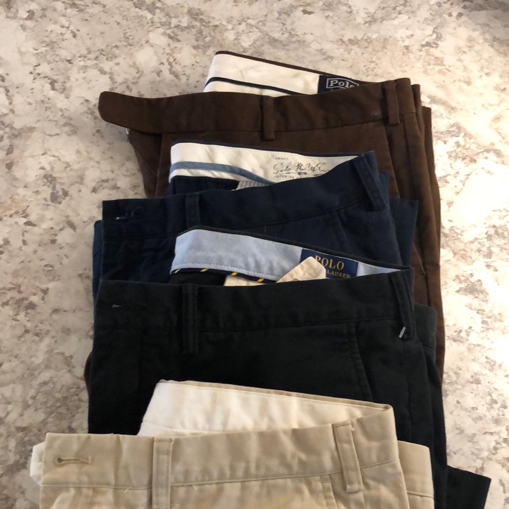 4 pairs of Polo casual pants size 38/32